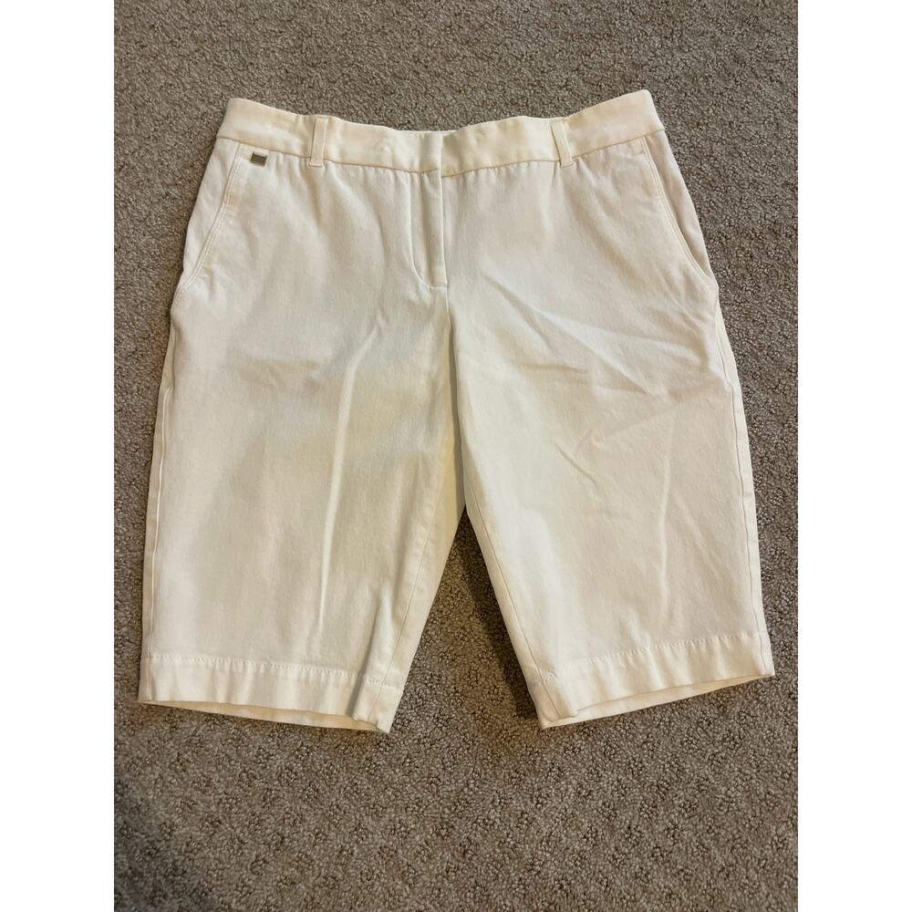 White House Black Market White Bermuda Shorts 2